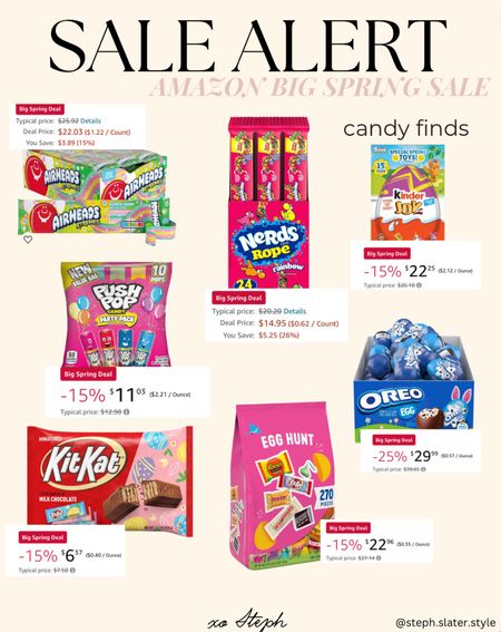 Amazon Big Spring Sale
Easter Candy

#LTKSeasonal #LTKsalealert #LTKfindsunder50