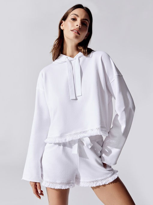 Tropez Hoodie Sweatshirts & Hoodies in White | Carbon38