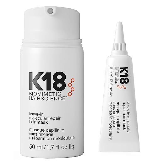 K18 Leave-In Repair Hair Mask, 4-Minute Speed Treatment, Renews Hair Damage From Color, Chemical ... | Amazon (US)