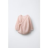 Zara - Wool Blend Knit Bodysuit - Kids - Pale Pink - Kids | Zara US