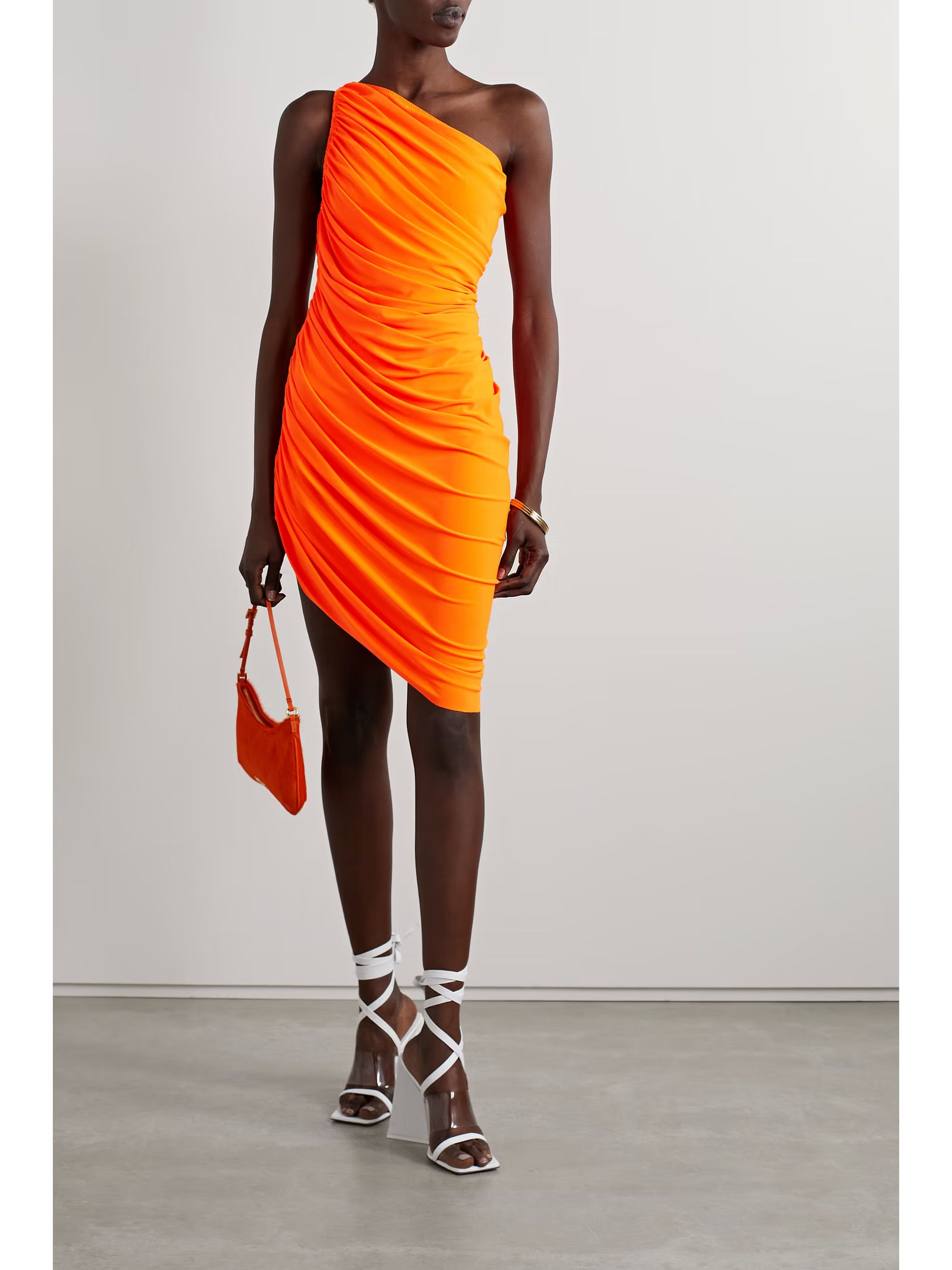 Diana one-shoulder ruched stretch-jersey dress | NET-A-PORTER (US)