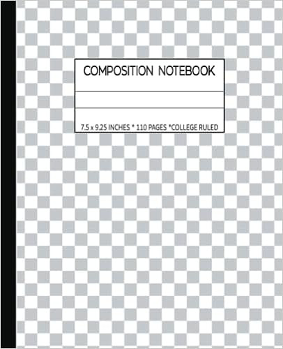 Composition Notebook: Cute Checkered Pattern Lined Paper. Aesthetic Journal For Girls, Teens, Wom... | Amazon (US)