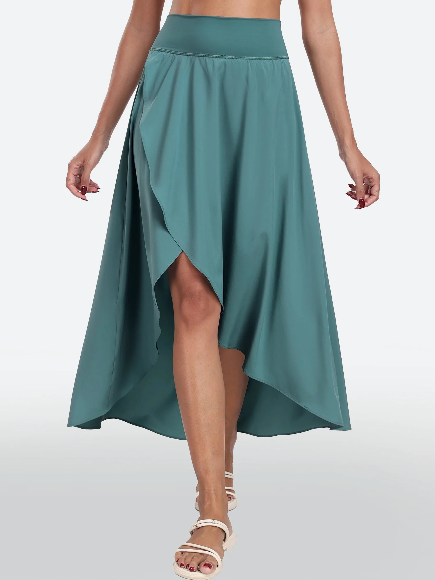 IUGA High Waist Flowy Skirts With Shorts | IUGA