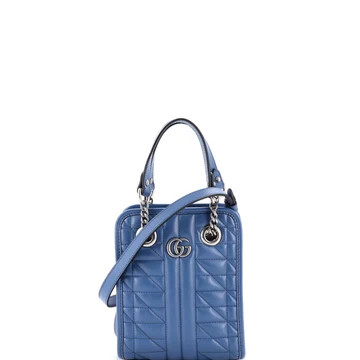 GG Marmont Handle Crossbody Bag Matelasse Leather Mini | Rebag
