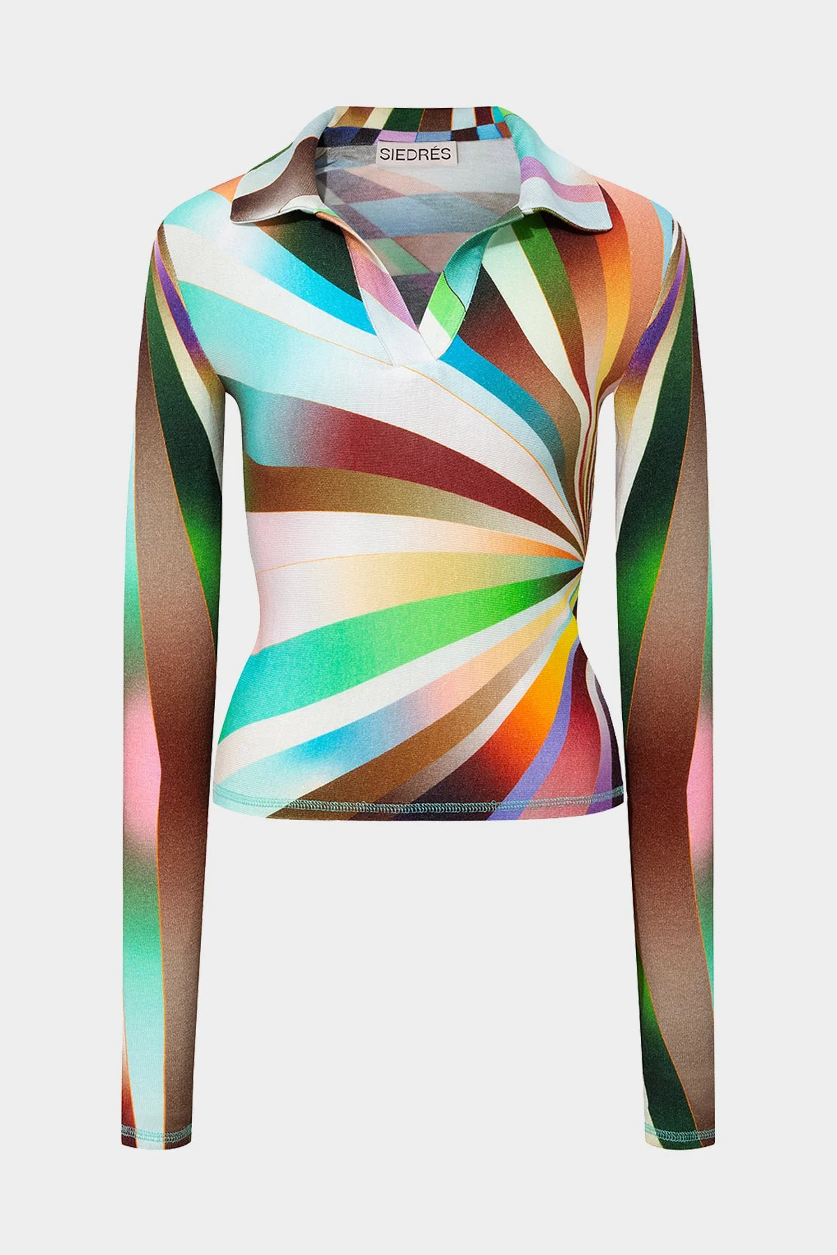 Duo Sun-Ray Printed Knit Top in Multi - S | Shop Olivia
