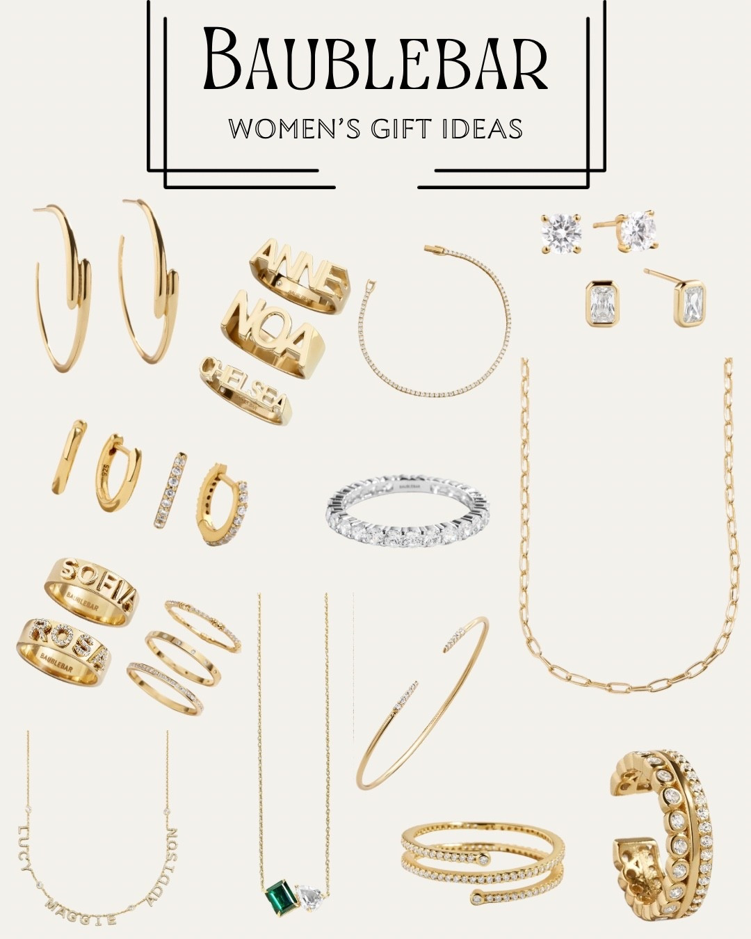 Still shopping? STOP SCROLLING. 

If you’re looking for the cutest BaubleBar gift ideas… gold is still having her moment and I’m mad mad about it. These are the pieces I reach for year after year because they feel luxe, personal, and totally gift-worthy without blowing the budget. 

From keepsake initials to timeless gold staples. These will make anyone on your list feel spoiled.

#giftideas #christmas #jewelry

#LTKGiftGuide #LTKHoliday #LTKBeauty