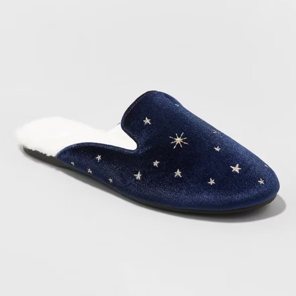 Women's Juliette Velvet Loafer Slippers - Stars Above™ | Target