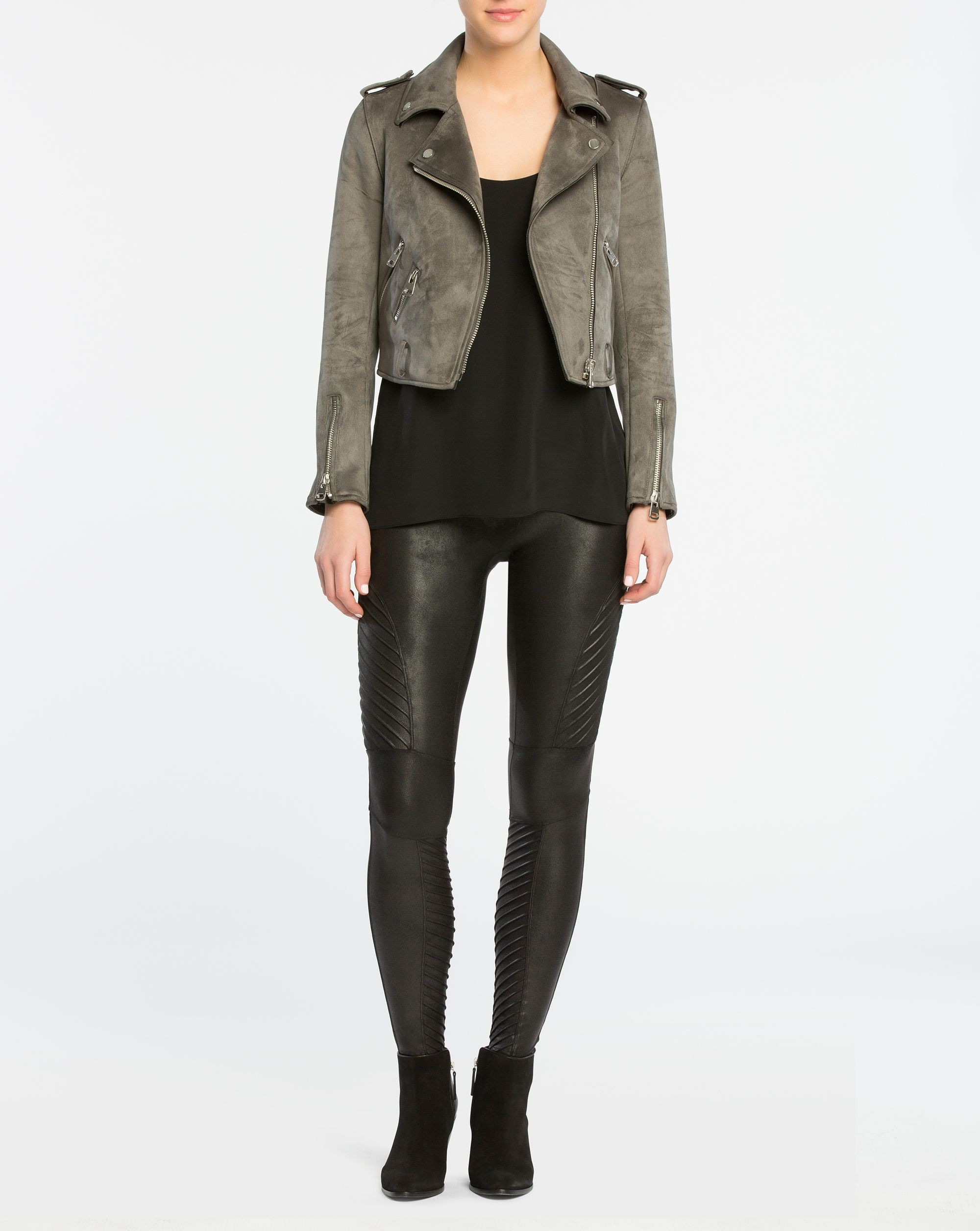 Faux Leather Moto Leggings | Spanx