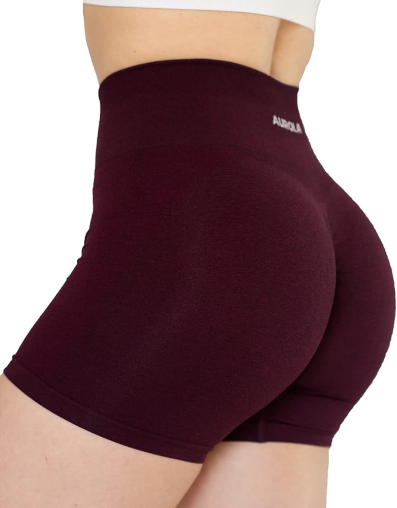 AUROLA Intensify Workout Shorts for Women Seamless Scrunch Short Gym Yoga Running Sport Active Exerc | Amazon (US)