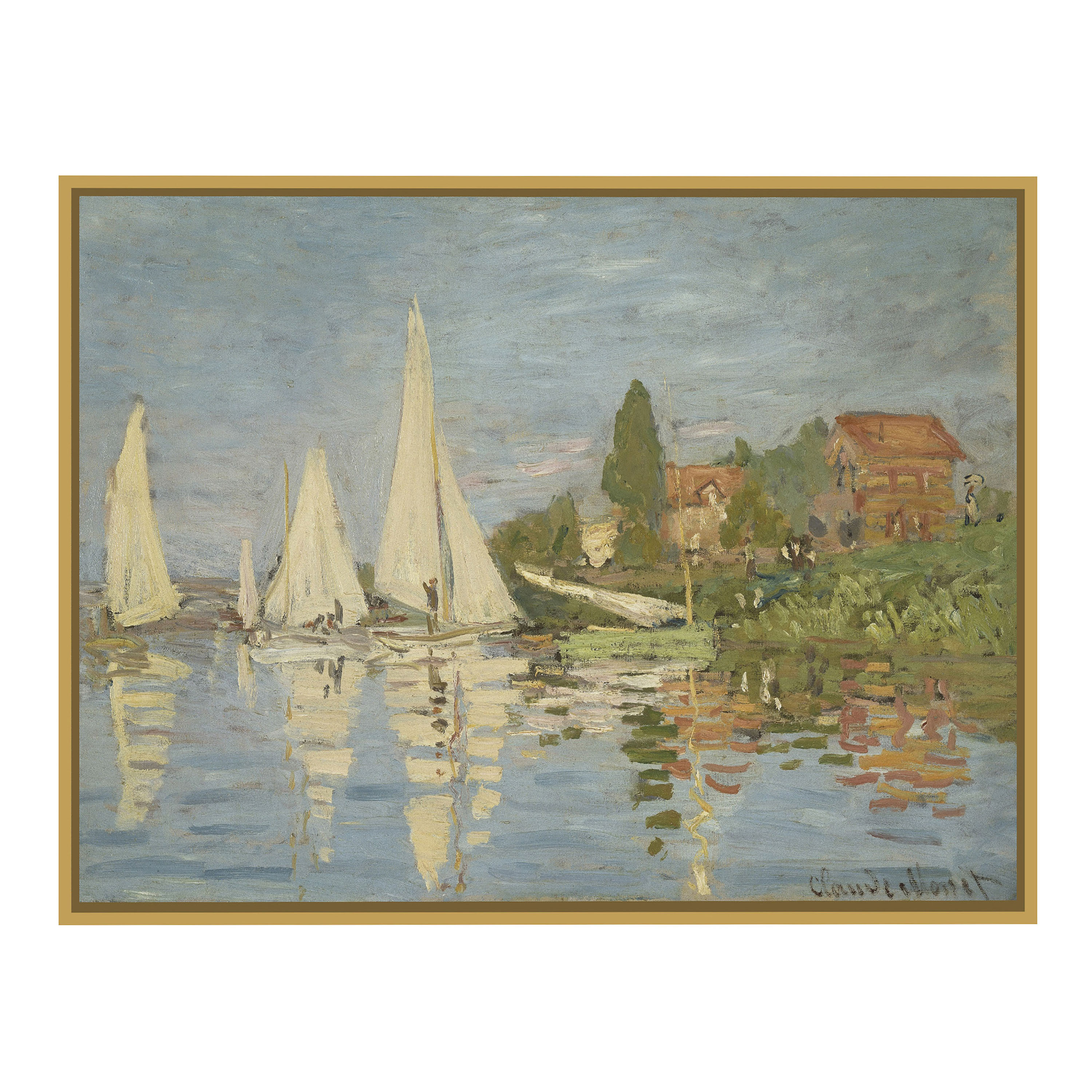 Regattas at Argenteuil by Claude Monet Canvas Wall Art | World Market