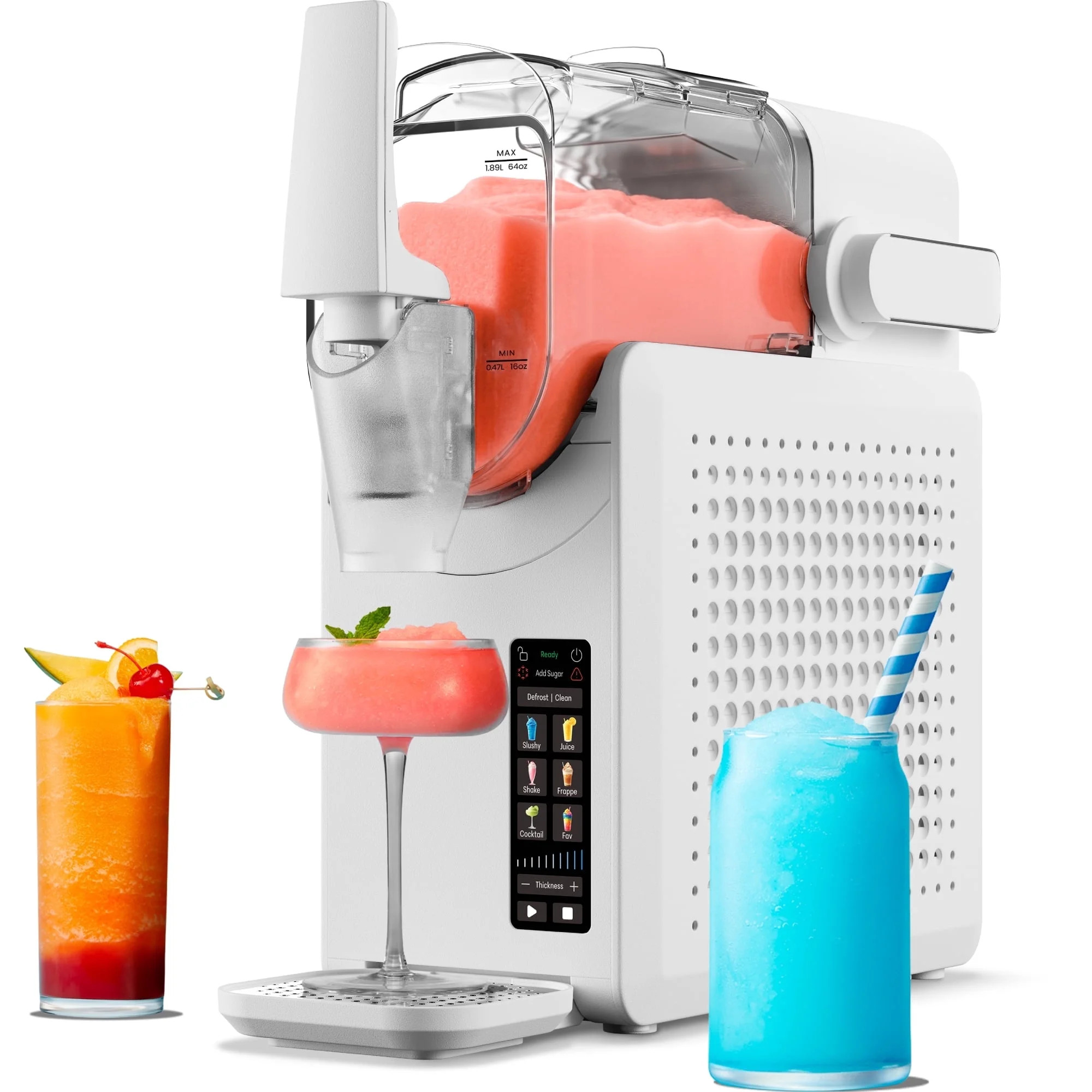 Iceman by Chefman Slush-Ease MAX 90oz Slushy Maker with Touch Controls and 5 Functions – White | Walmart (US)
