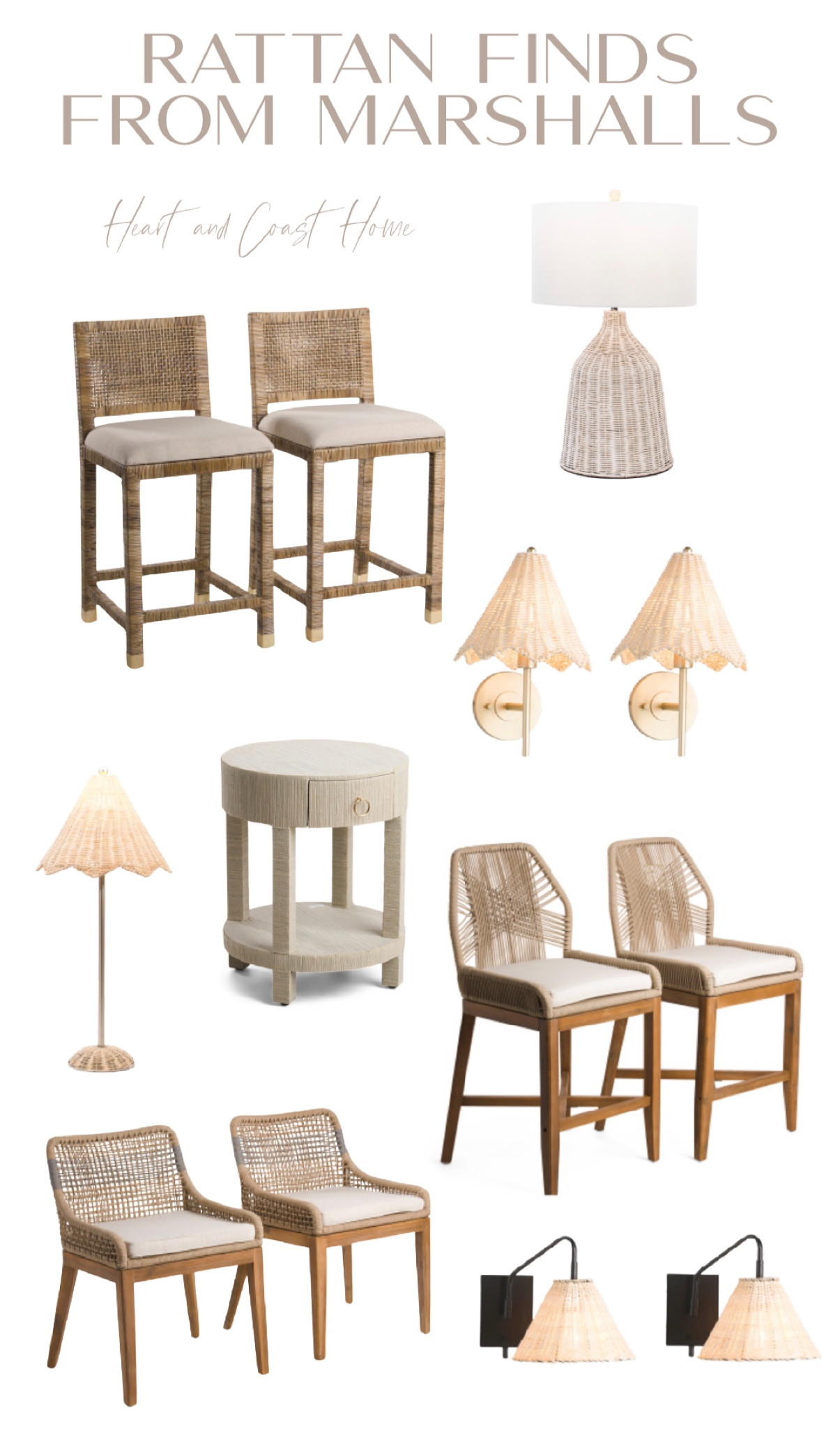 Rattan Finds from Marshalls 

Sconces, lamps, chairs, end table

#LTKstyletip #LTKFind #LTKhome
