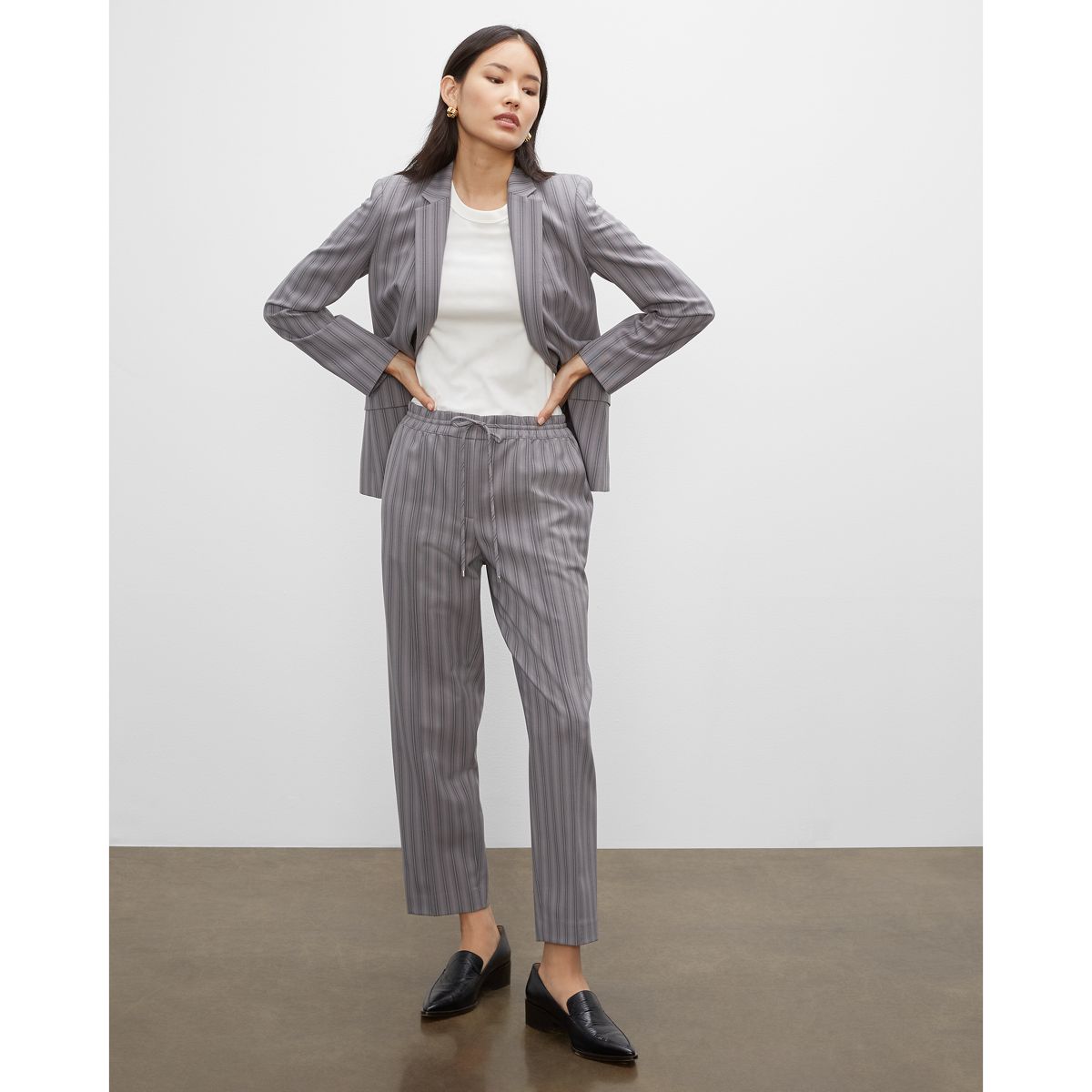 Borrem Pinstriped Blazer | Club Monaco (Global)