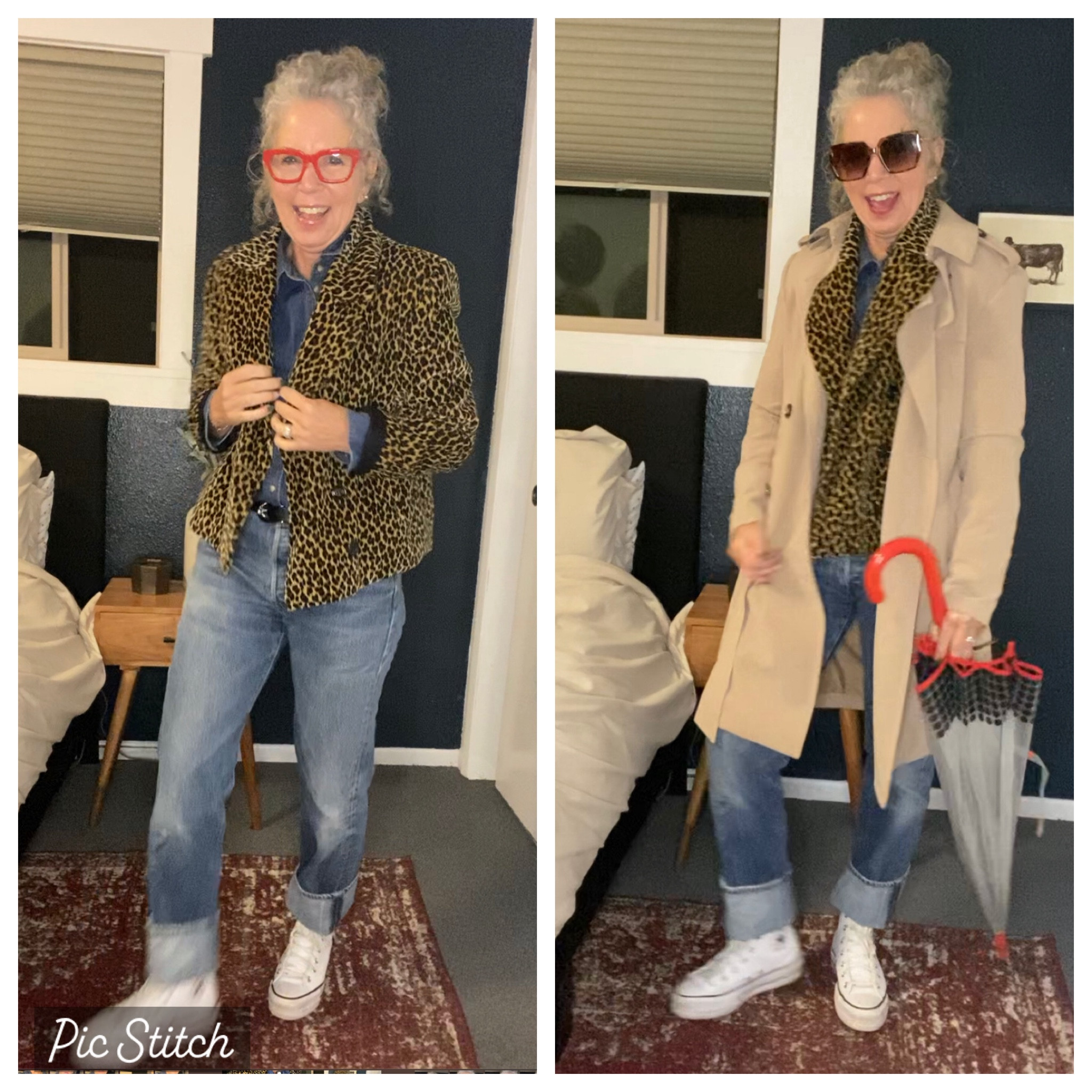 Jacket and jeans are thrift store finds but I linked similar options 
Jeans are 32x32