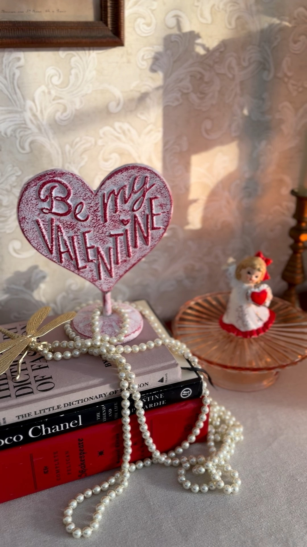 Valentine’s Day decor, faux white roses, vintage Valentine’s Day decorations, pink and red heart decor 

#LTKSeasonal #LTKHome #LTKValentine