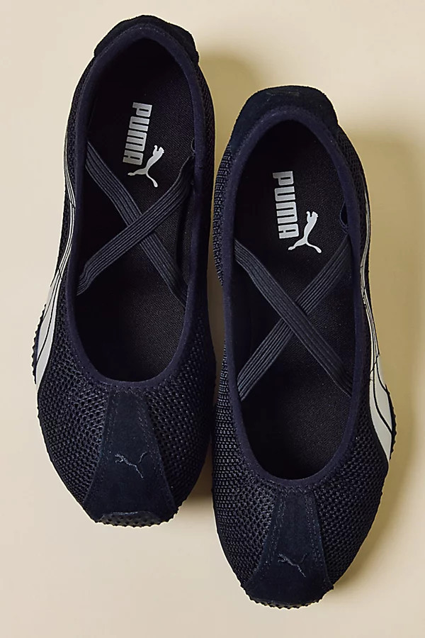 Puma Women's H-Street Ballet Sneakers in Black, Women's at Urban Outfitters | Urban Outfitters (US and RoW)