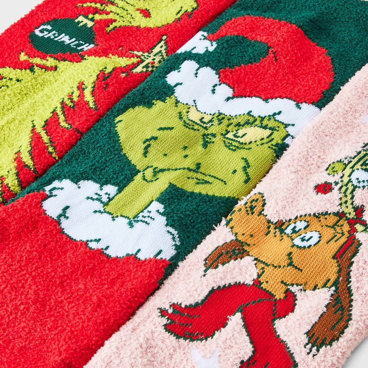 Women's The Grinch 7 Days of Cozy Crew Socks Gift Box - Assorted Color 4-10 | Target