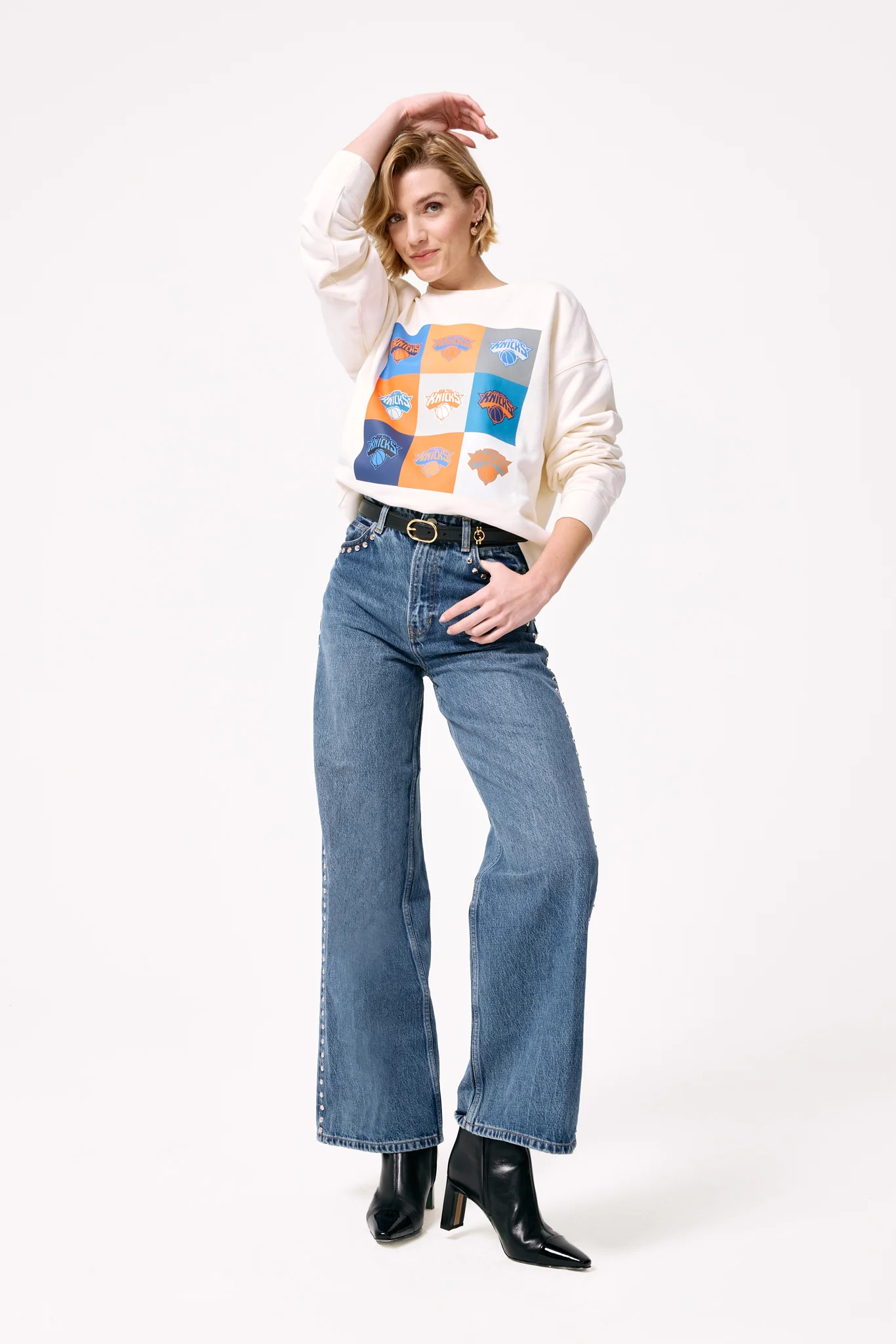 Knicks Technicolor Crew in Team Colors | Terez