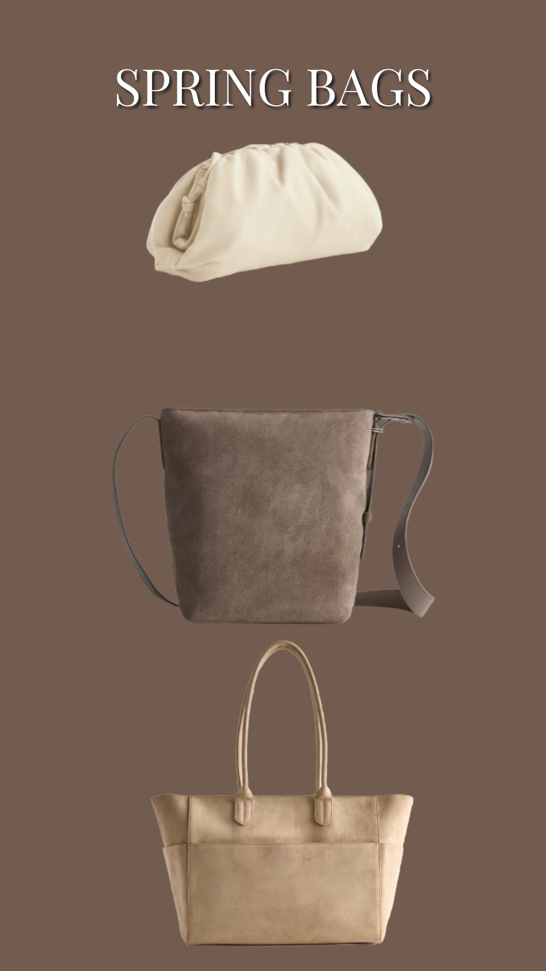 Love these bags for Spring. All leather and sich good prices!
