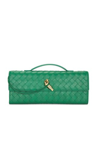 Bottega Veneta Andiamo Clutch in Green | FWRD 