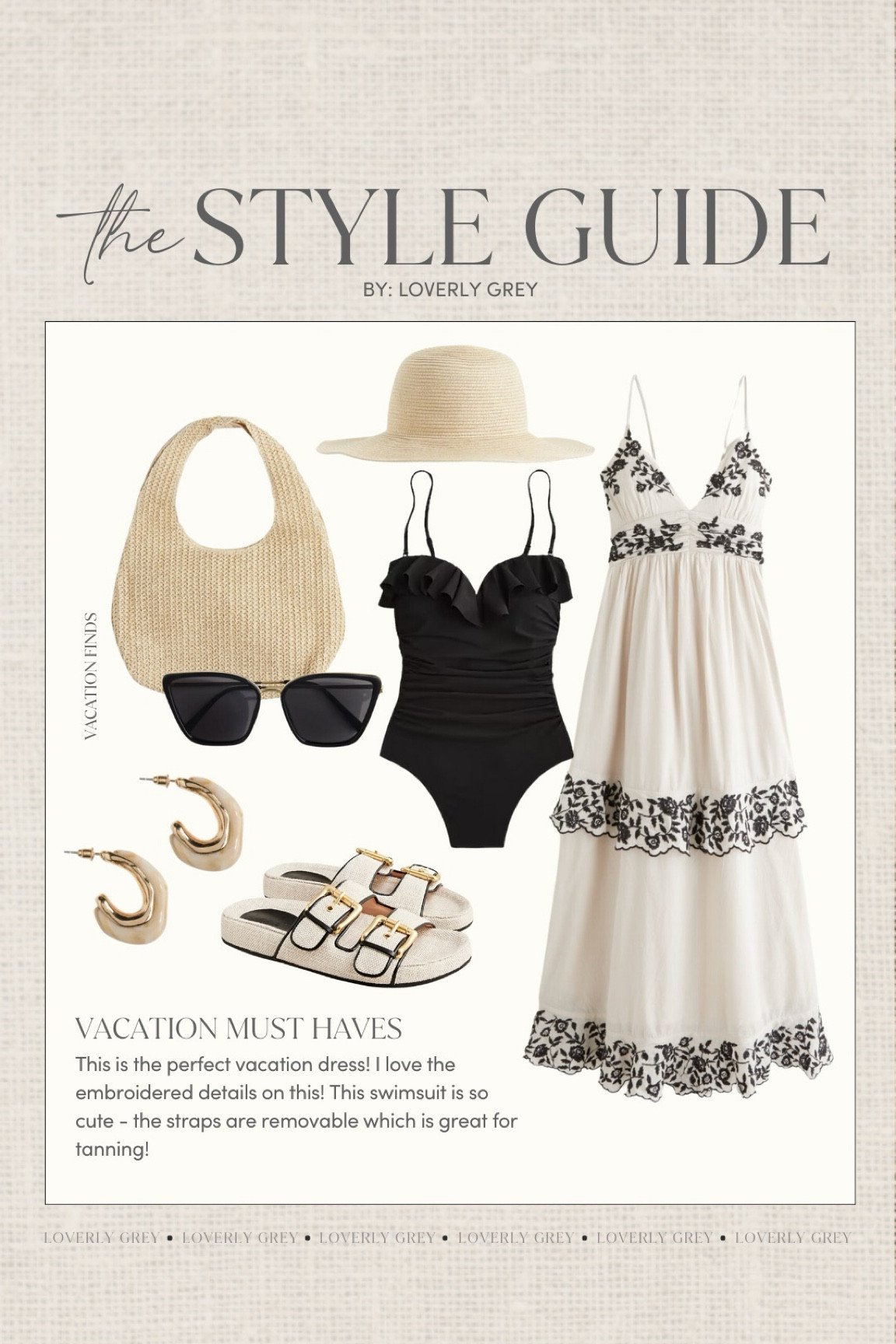 The ruffle detail one this suit is so cute! 


Loverly grey, summer outfit, vacation dress, summer swim 



#LTKSeasonal #LTKStyleTip