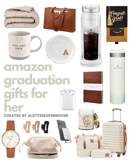 #Graduation2023 Discover the perfect collection of essentials to celebrate & support the next chapter in a college graduates life! From professional accessories to home decor, this handpicked assortment from Amazon has everything a recent grad needs to embrace their new journey!

Luggage set / travel bags / vacation suitcase / graduation gift / graduation mug / Stanley quencher / laptop bag / weighted blanket / Michael kors watch

#LTKtravel #LTKunder100 #LTKGiftGuide