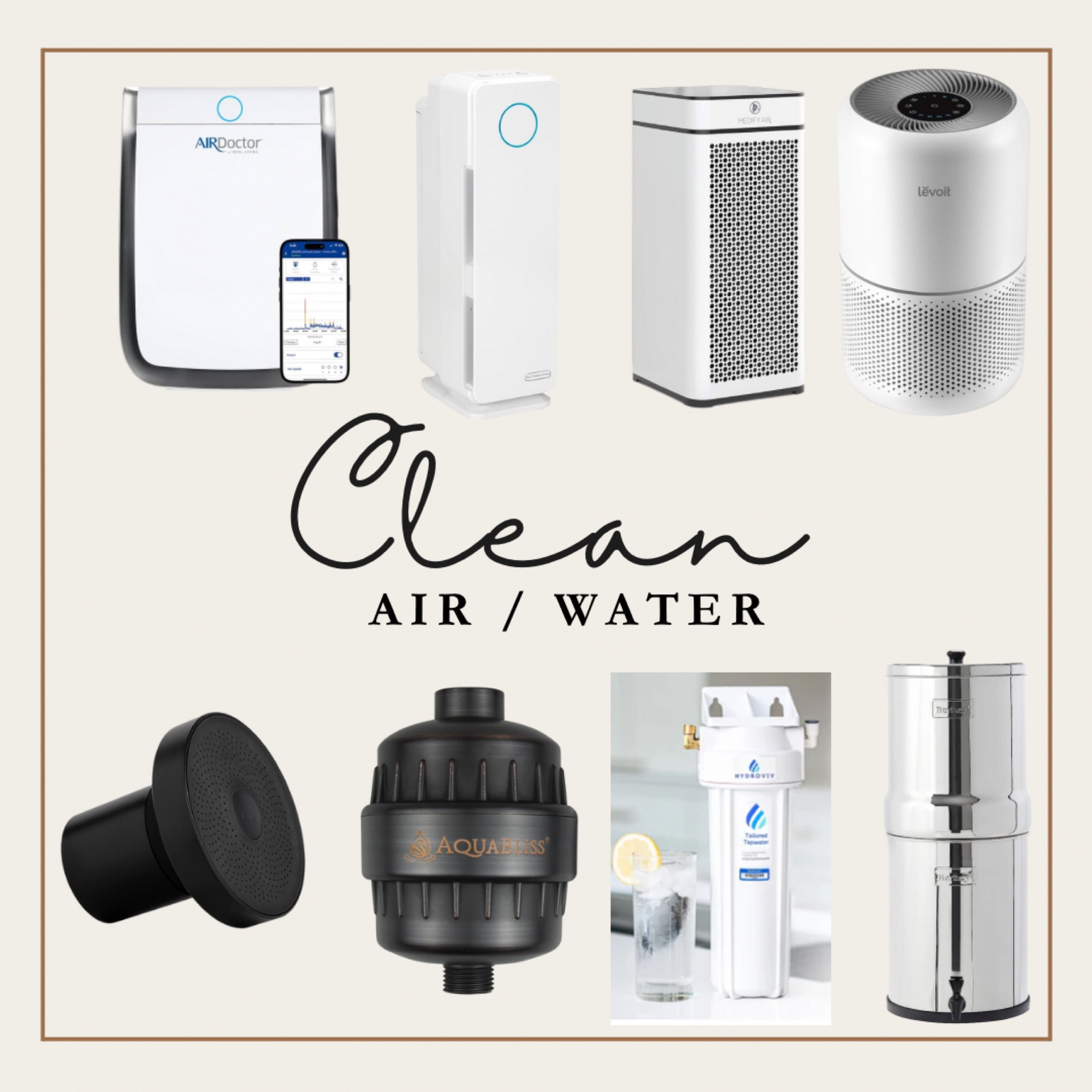 Clean water and air are so important when keeping your family healthy. Air and water either build up or tare down your immune system. Let’s be gatekeepers of our homes. These are the topped rated brands on Amazon and/or best overall. 

#LTKHome #LTKFamily #LTKMostLoved