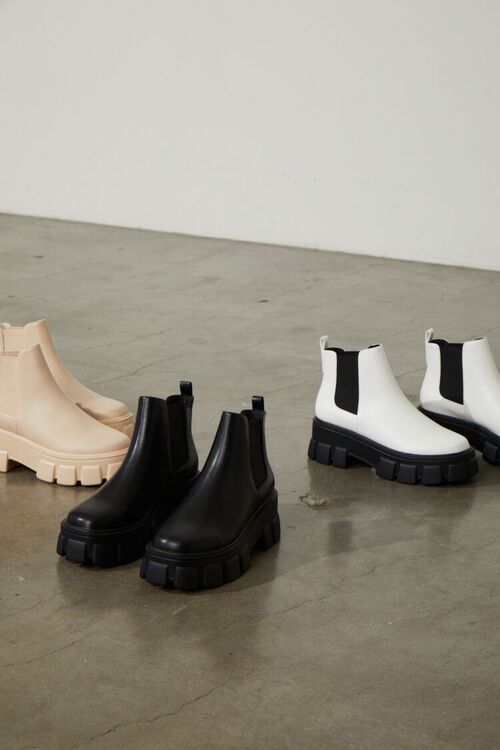 Faux Leather Platform Chelsea Boots | Forever 21 (US)