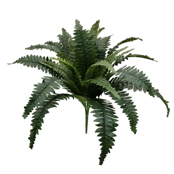 Mainstays 21" Height Artificial Plant, Fern Bush, Green Color. - Walmart.com | Walmart (US)