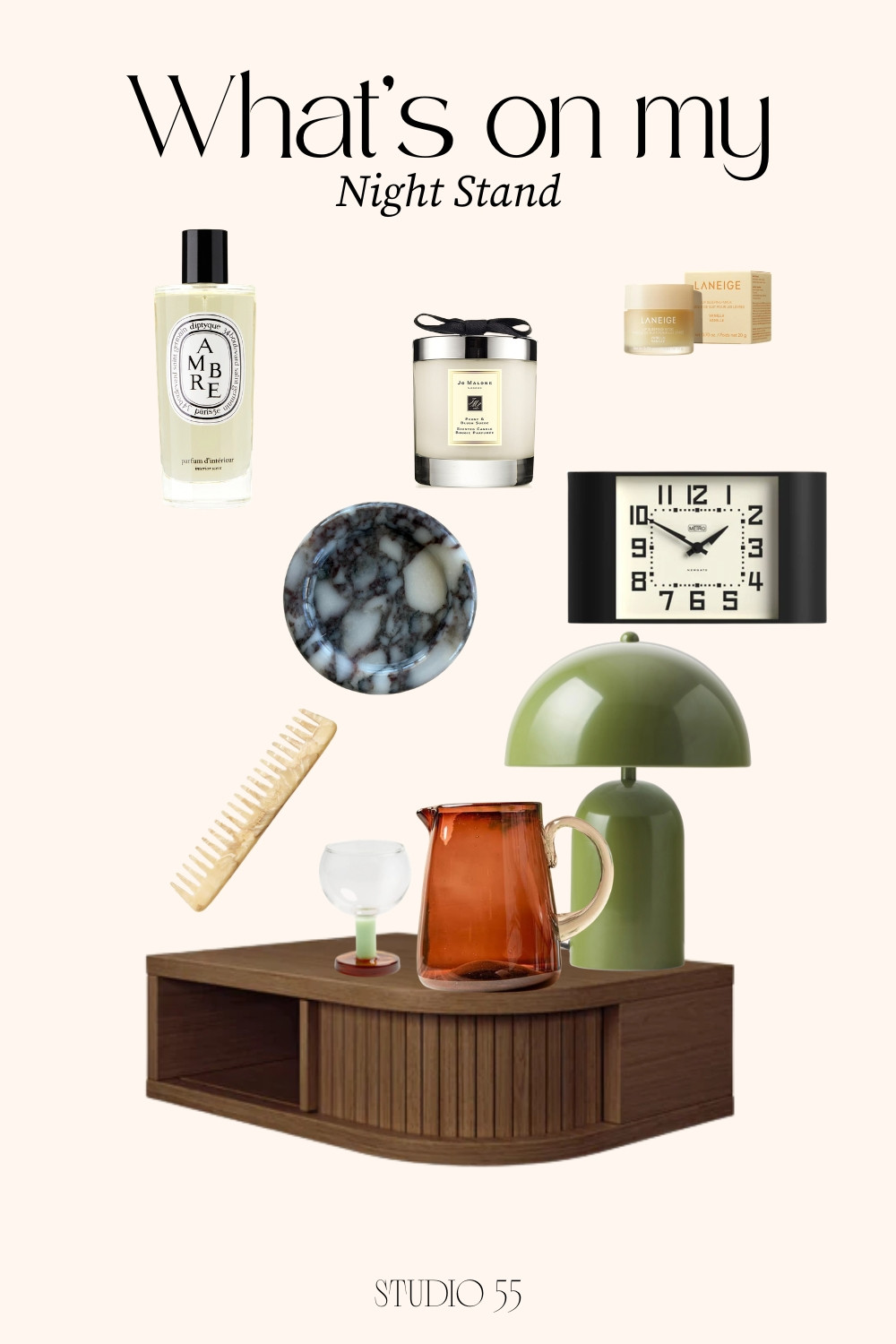 A peek at what’s on my nightstand 🌿 Think matcha green accents, soft neutrals, and subtle striped details for a cosy and elegant bedroom aesthetic. Inspired by summer in the South of France, this cool girl nightstand styling features calming home perfume, minimalist interior pieces, and warm spring 2026 tones. Perfect if you love green interiors, neutral decor, and effortless elegant bedroom styling. ✨

#nightstanddecor #bedroomaesthetic #greeninterior #neutraldecor #matchagreen #cosyhome #southoffrance #spring2026 #homeperfume #elegantinterior 

 #LTKSpringSale #LTKBeauty