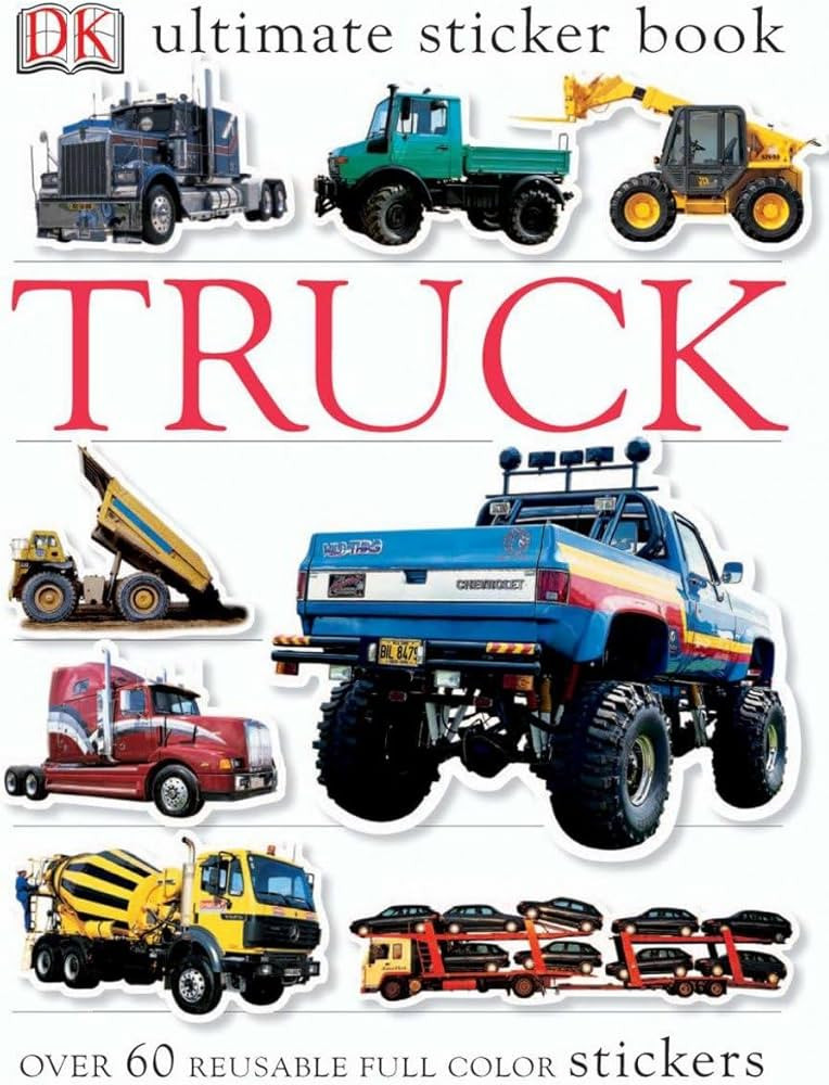 Ultimate Sticker Book: Truck: Over 60 Reusable Full-Color Stickers | Amazon (US)