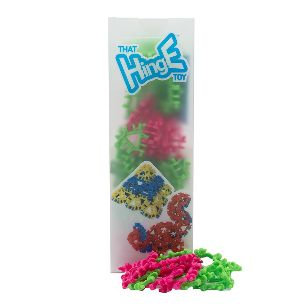 That Hinge Toy 82 Piece Green + Pink Set, Animal + More STEM Construction Toy Building Set | Amazon (US)