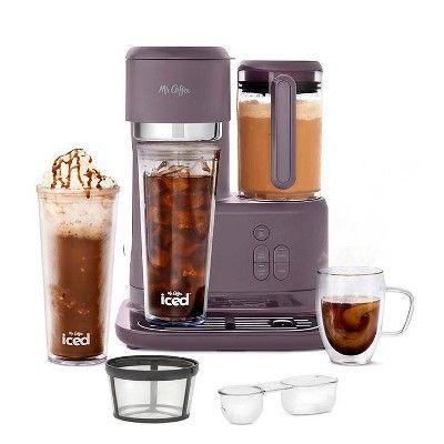 Mr. Coffee Frappe Single-Serve Iced and Hot Coffee Maker/Blender with 2 Reusable Tumblers and Cof... | Target