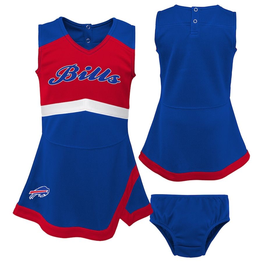 Buffalo Bills Girls Toddler Cheer Captain Dress with Bloomers - Royal | Fanatics