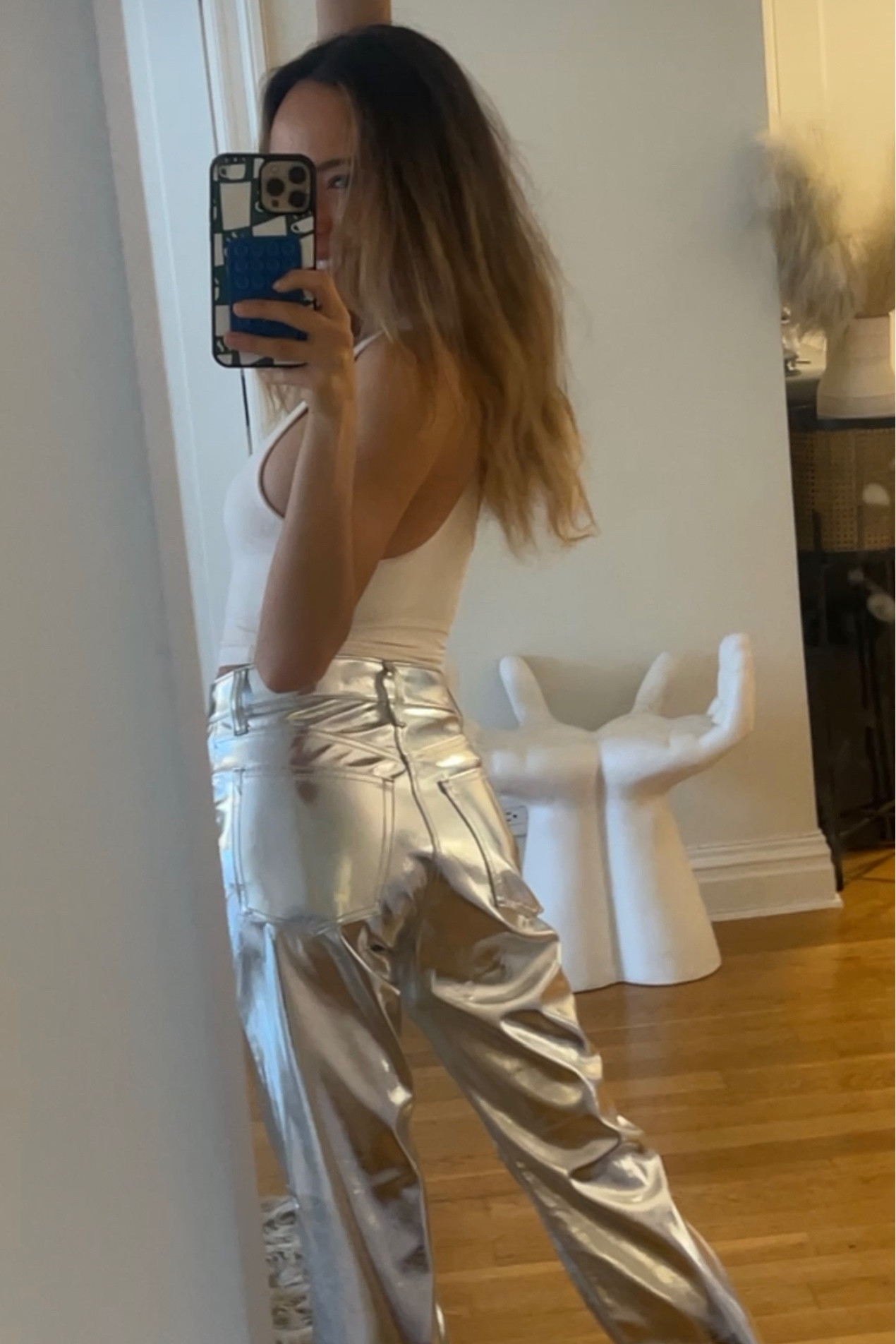 Silver metallic pants are my new OBSESSION!! I got these from gap in a 26!!

#LTKunder100 #LTKFestival #LTKFind