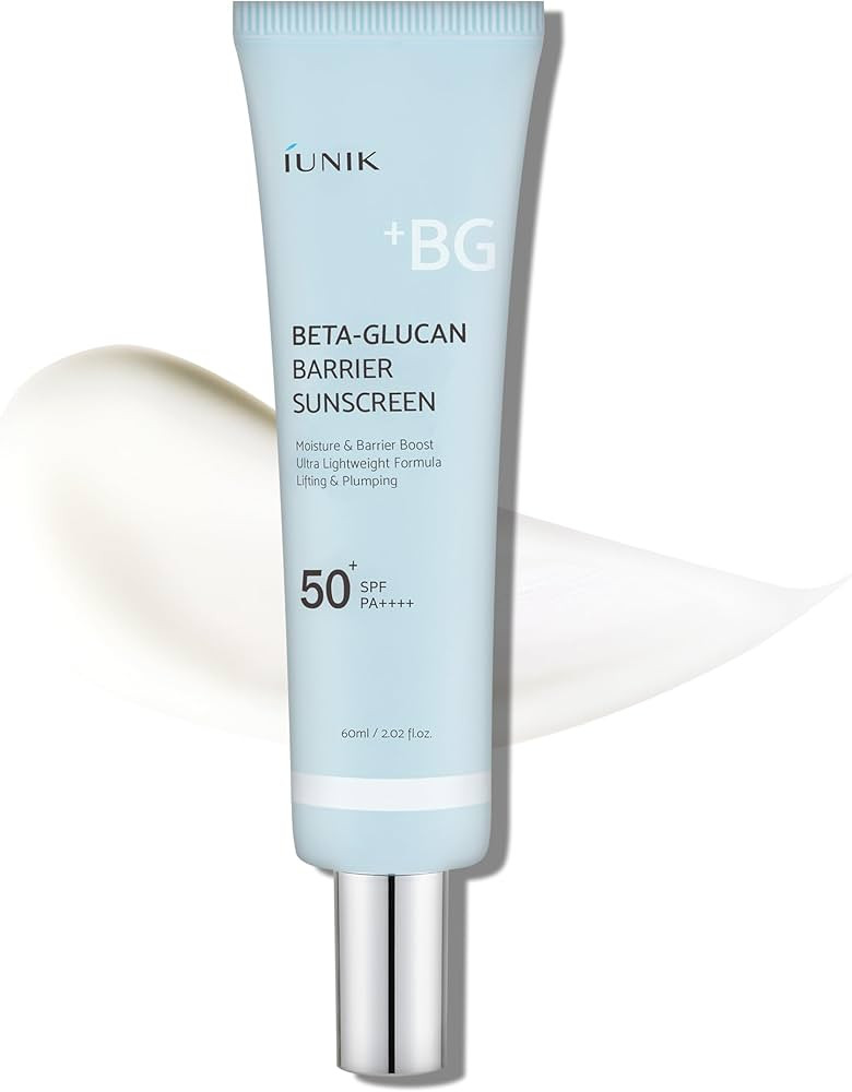 IUNIK Beta-Glucan Water Barrier Moisture Daily Sunscreen Matte & No White Cast SPF 50+ PA++++ Veg... | Amazon (US)