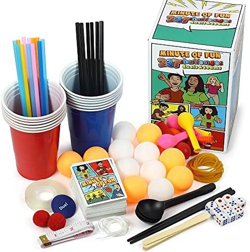 Minute of Fun Party Game - Amazing, 237 Minute to Win It Challenges for Duels, Teams, Parties - T... | Amazon (US)