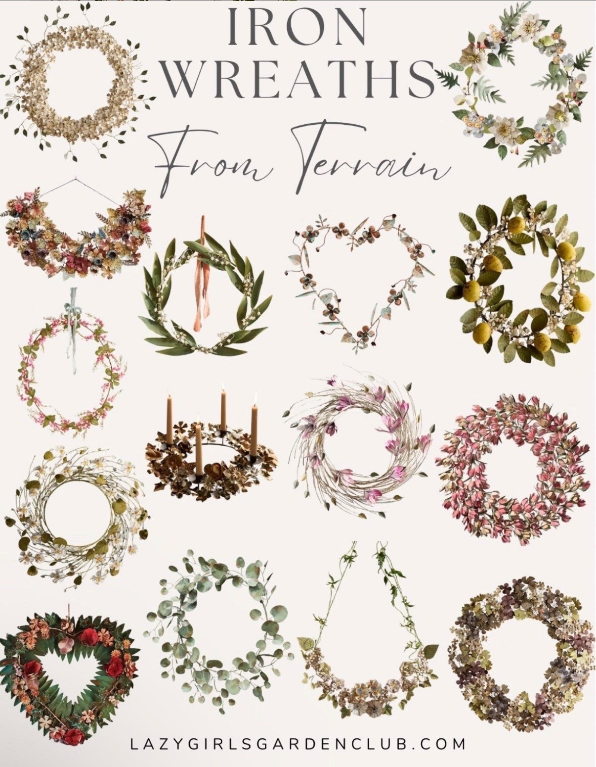 Gorgeous iron wreaths from Terrain!

Spring garden decor, spring decor, gardening decorations, indoor decor, spring florals, spring wreaths, iron decor

#LTKHome #LTKStyleTip #LTKSeasonal