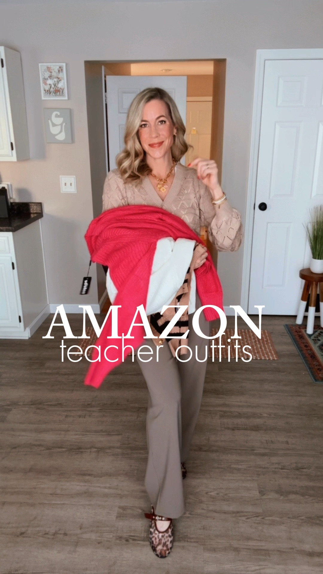 🍎TEACHER/WORK OUTFITS🍎

Good news - several of these pieces are on sale right now, including this bright pink cardigan that is perfect for spring! I LOVE! These black trouser pants are so flattering and on sale for less than $40!

#amazonmusthaves #amazonteacherfashion #classroomootd #teacherstyle #classroomstyle

Teacher Outfit | Teacher Style | Work Wear Style | Office Outfit | Trouser Pants | Spring Outfits | Over 40 Style | Amazon Favorites | Neutral Style
