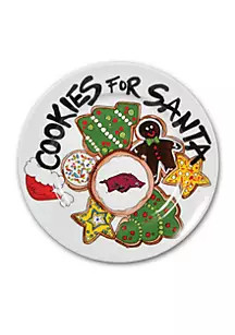 Magnolia Lane Arkansas Razorbacks Cookies for Santa Plate | Belk