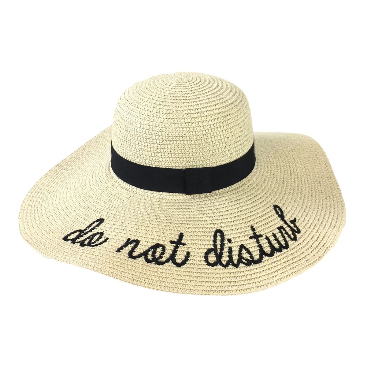 Fashion Culture 'Do Not Disturb' Floppy Sun Hat, Beige - Walmart.com | Walmart (US)