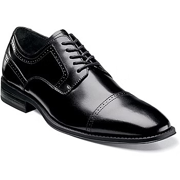 Stacy Adams® Waltham Mens Leather Cap Toe Lace Oxford Dress Shoes | JCPenney
