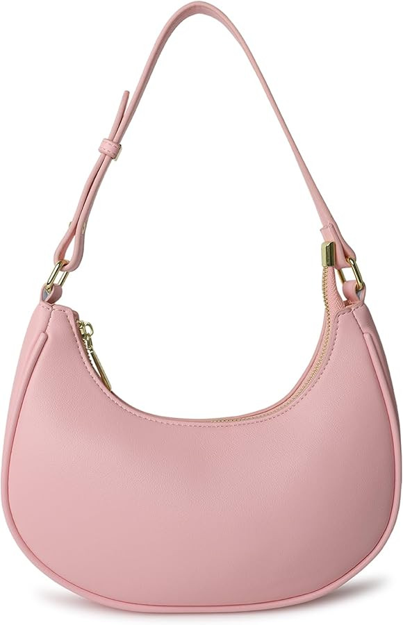 Barabum Shoulder Bag with Detachable Long Strap,Hobo Handbags Top Handle Vegan Leather Going Out ... | Amazon (US)