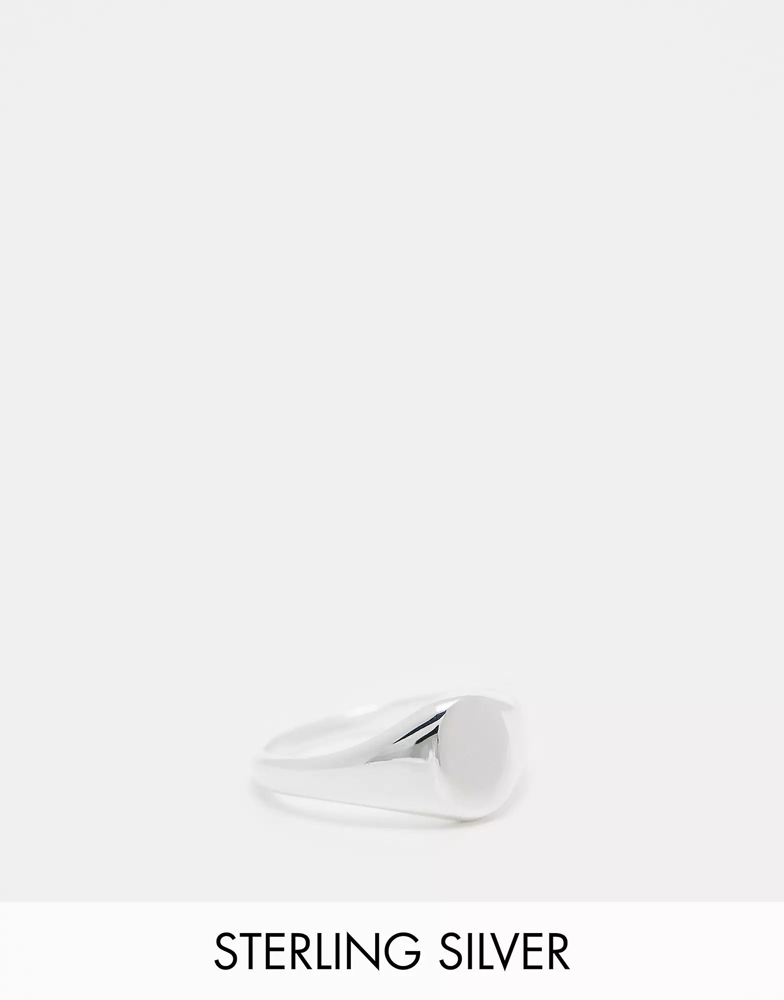 Seol + Gold sterling silver oval signet ring | ASOS (Global)