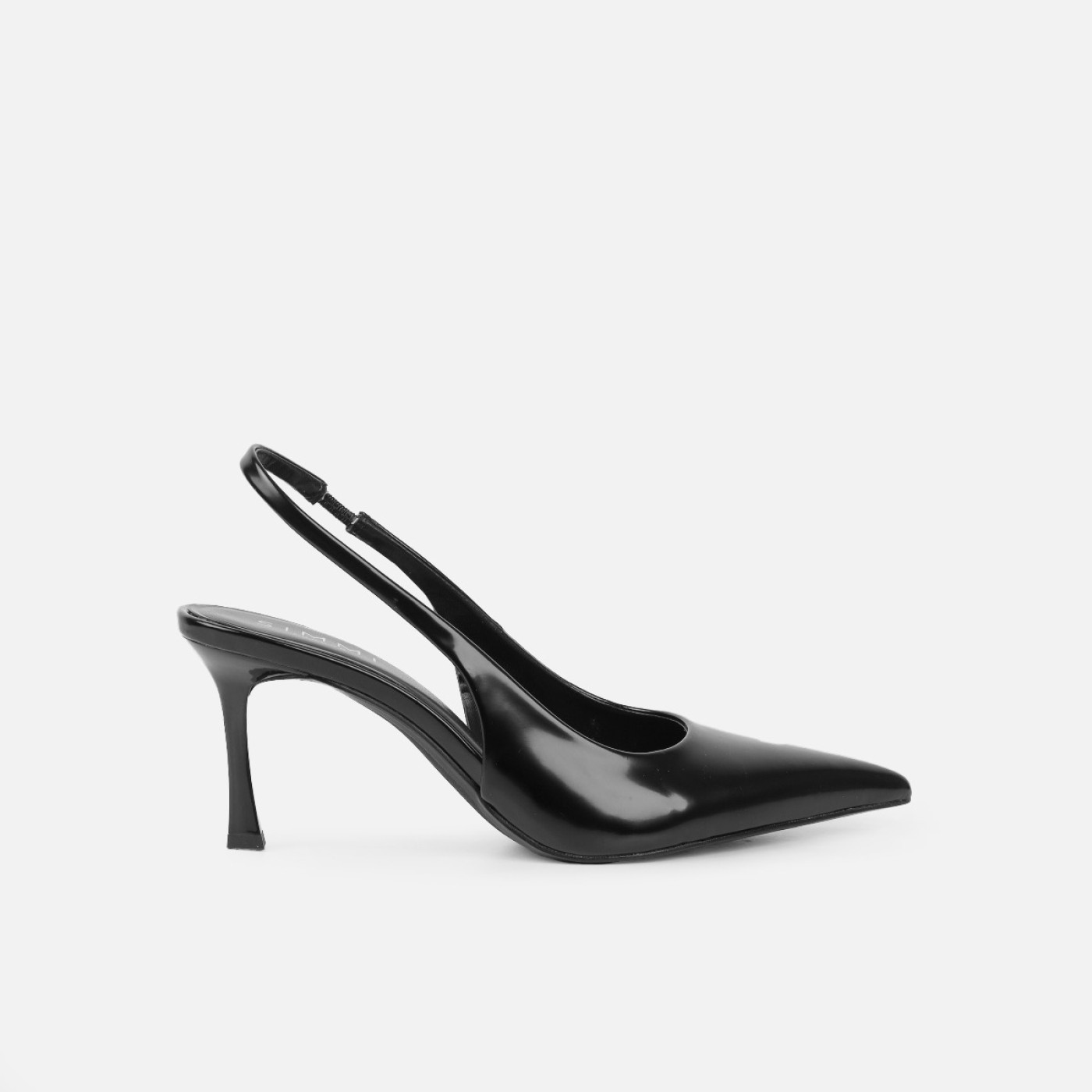 Liorra Black Box Sling Back Court Shoes | Simmi Shoes