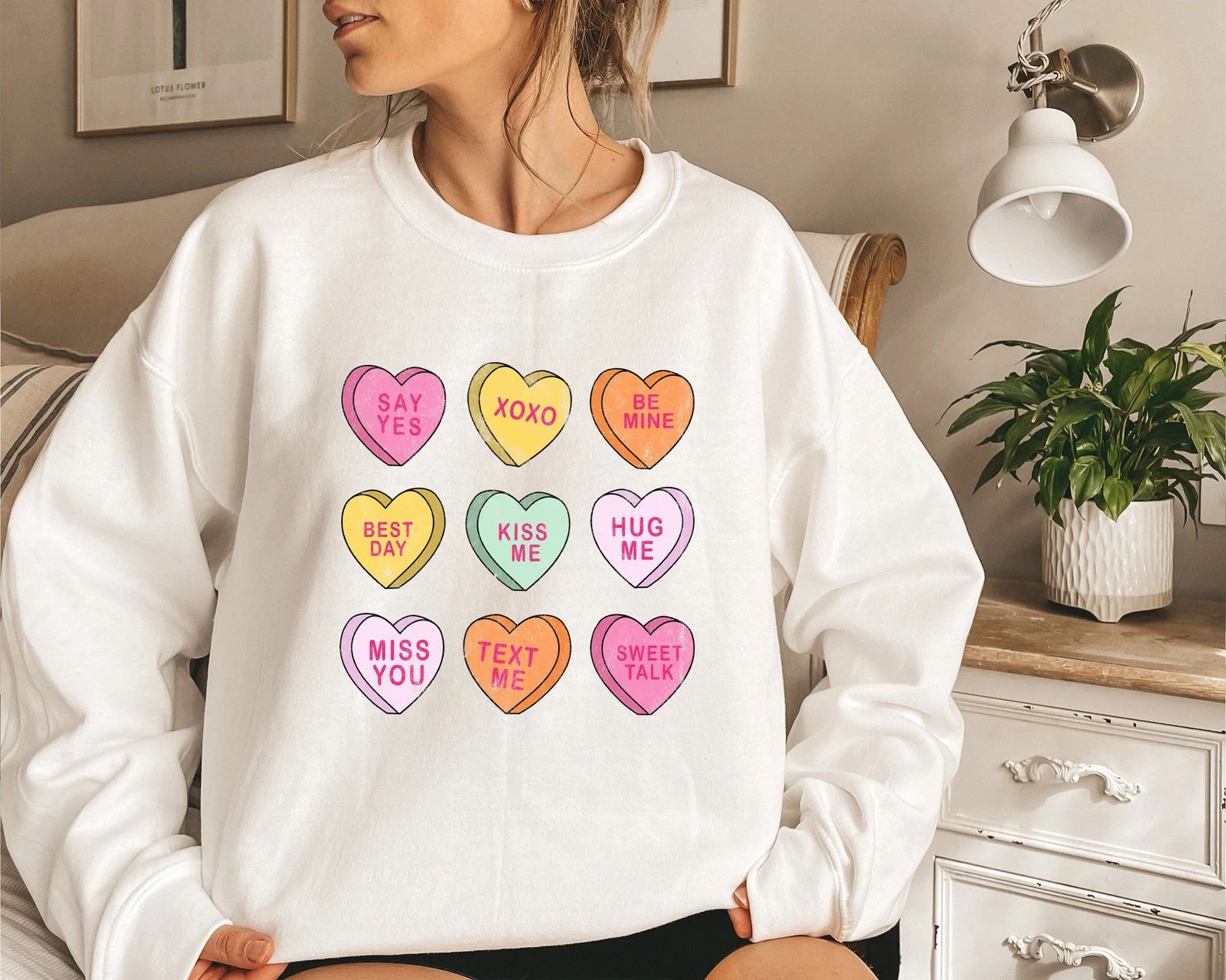 Be Mine Sweatshirt Conversation Hearts Shirt XOXO - Etsy | Etsy (US)