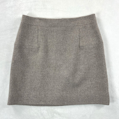 J. Crew Wool Blend A-Line Mini Skirt Women's 4 Lined Zip-Back Blush Pink | eBay US