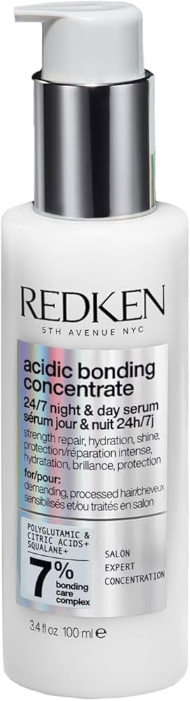 Redken Acidic Bonding Concentrate 24/7 Night & Day Serum For Damaged Hair - Nourishes & Restores,... | Amazon (US)