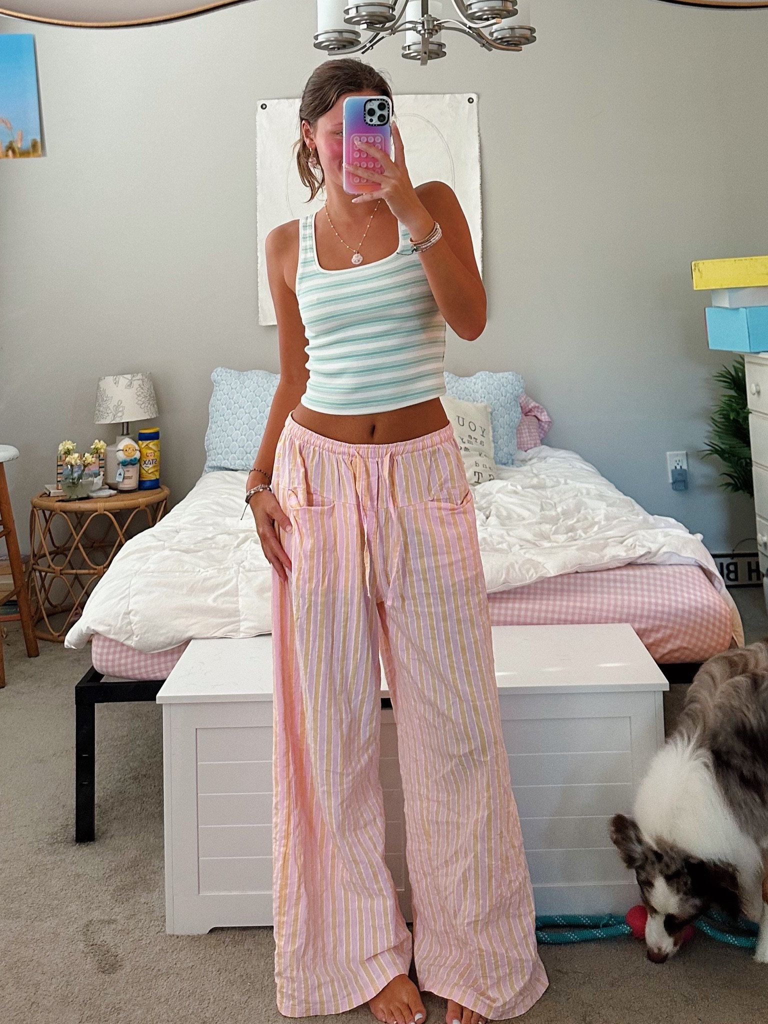 Love anything with stripes!! sized up to a large in these pants! 

American eagle, Amazon finds, free people dupe

#LTKStyleTip #LTKFindsUnder50 #LTKSummerSales