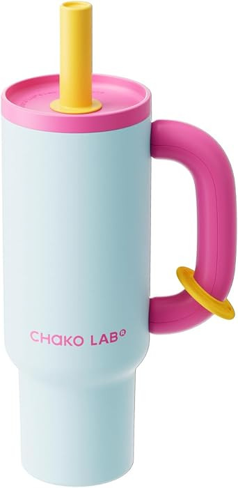 CHAKO LAB BaWang Insulated Stainless Steel Tumbler | Tumbler with Handle and Straw 33oz | Cup Hol... | Amazon (US)